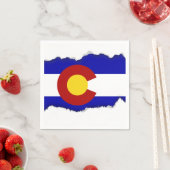 Serviette En Papier Drapeau du Colorado (En situation)