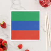Serviette En Papier Drapeau du Daghestan (En situation)