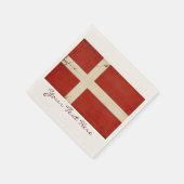 Serviette En Papier Drapeau du Danemark (Coin)