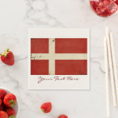 Serviette En Papier Drapeau du Danemark (En situation)