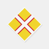 Serviette En Papier Drapeau du Dorset (Coin)