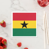 Serviette En Papier Drapeau du Ghana (En situation)
