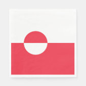 Serviette En Papier Drapeau du Groenland (Devant)