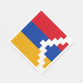 Serviette En Papier Drapeau du Haut-Karabakh (Coin)