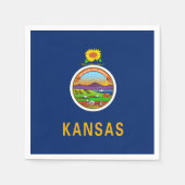 Serviette En Papier Drapeau du Kansas (Devant)