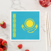 Serviette En Papier Drapeau du Kazakhstan (En situation)