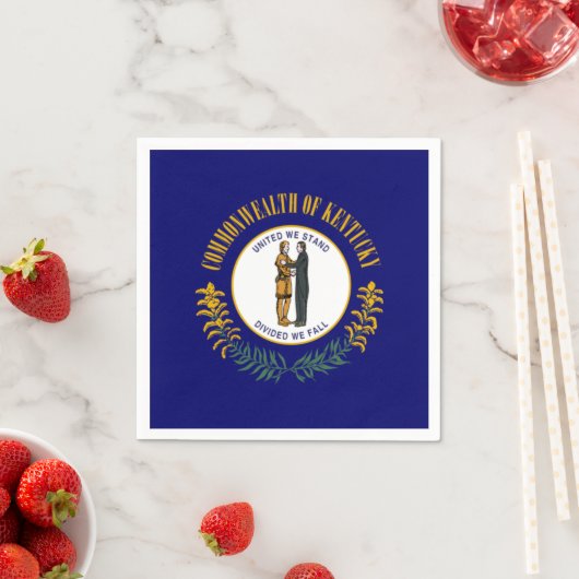 Serviette En Papier Drapeau du Kentucky (En situation)