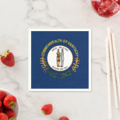 Serviette En Papier Drapeau du Kentucky (En situation)