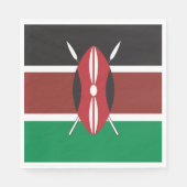 Serviette En Papier Drapeau du Kenya (Devant)