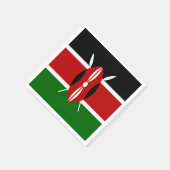 Serviette En Papier Drapeau du Kenya (Coin)