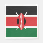 Serviette En Papier Drapeau du Kenya (Devant)