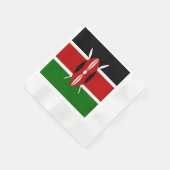 Serviette En Papier Drapeau du Kenya (Coin)