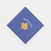 Serviette En Papier drapeau du Kosovo (Coin)