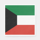 Serviette En Papier Drapeau du Koweït (Devant)