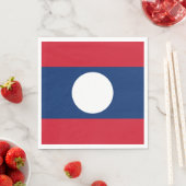 Serviette En Papier Drapeau du Laos (En situation)