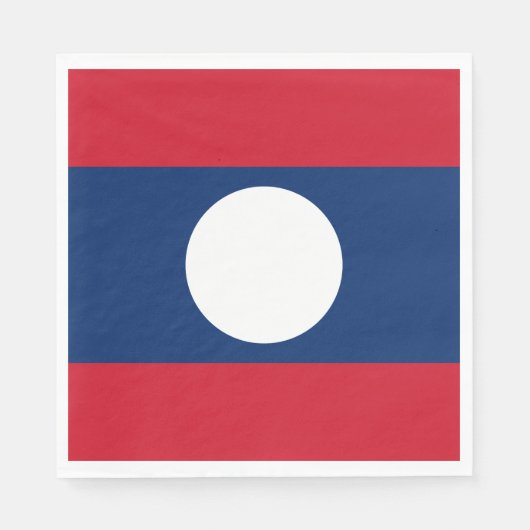 Serviette En Papier Drapeau du Laos (Devant)