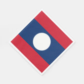 Serviette En Papier Drapeau du Laos (Coin)