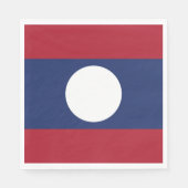 Serviette En Papier Drapeau du Laos (Devant)