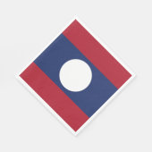 Serviette En Papier Drapeau du Laos (Coin)
