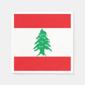 Serviette En Papier Drapeau du Liban (Devant)