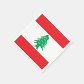 Serviette En Papier Drapeau du Liban (Coin)
