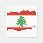 Serviette En Papier Drapeau du Liban (Devant)