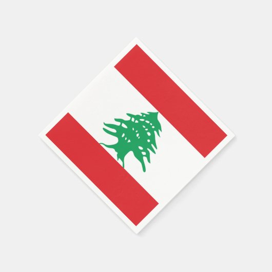 Serviette En Papier Drapeau du Liban (Coin)