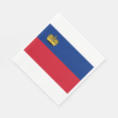 Serviette En Papier Drapeau du Liechtenstein (Coin)