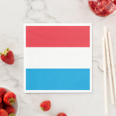 Serviette En Papier Drapeau du Luxembourg (En situation)