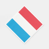 Serviette En Papier Drapeau du Luxembourg (Coin)