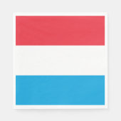 Serviette En Papier Drapeau du Luxembourg (Devant)