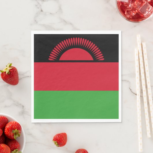 Serviette En Papier Drapeau du Malawi (En situation)
