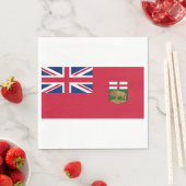 Serviette En Papier Drapeau du Manitoba (En situation)