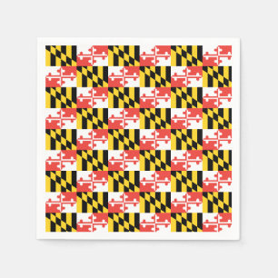 Serviette En Papier Drapeau du Maryland