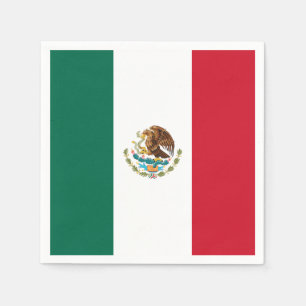 Serviette En Papier Drapeau du Mexique