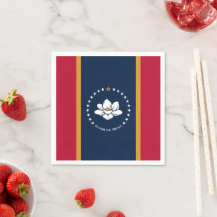 Serviette En Papier Drapeau du Mississippi