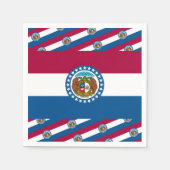 Serviette En Papier Drapeau du Missouri (Devant)
