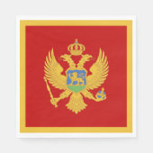 Serviette En Papier Drapeau du Monténégro (Devant)