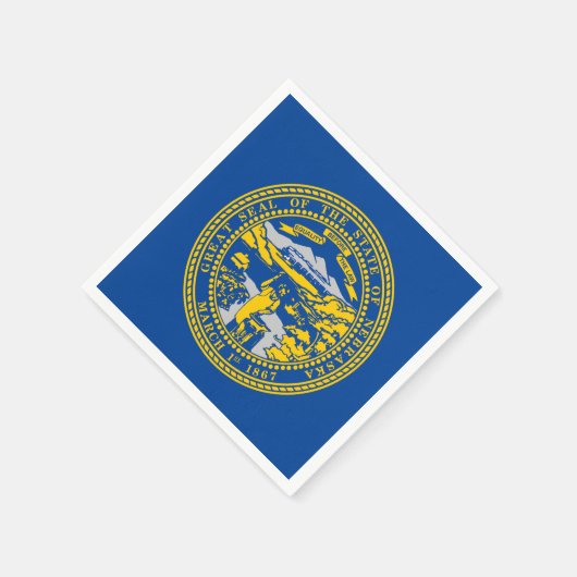 Serviette En Papier Drapeau du Nebraska (Coin)