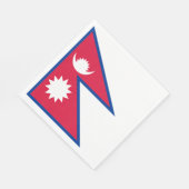 Serviette En Papier Drapeau du Népal (Coin)