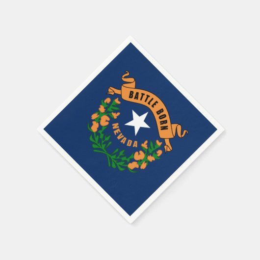 Serviette En Papier Drapeau du Nevada (Coin)
