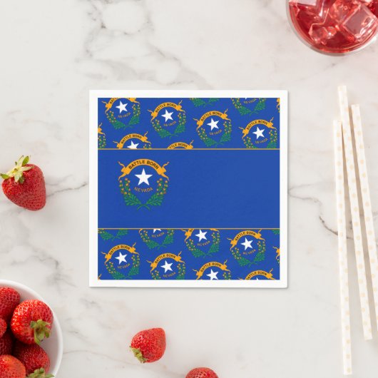 Serviette En Papier Drapeau du Nevada (En situation)
