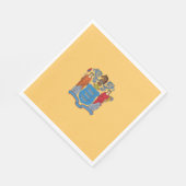 Serviette En Papier Drapeau du New Jersey (Coin)