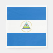 Serviette En Papier Drapeau du Nicaragua (Devant)