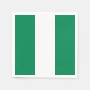 Serviette En Papier Drapeau du Nigéria
