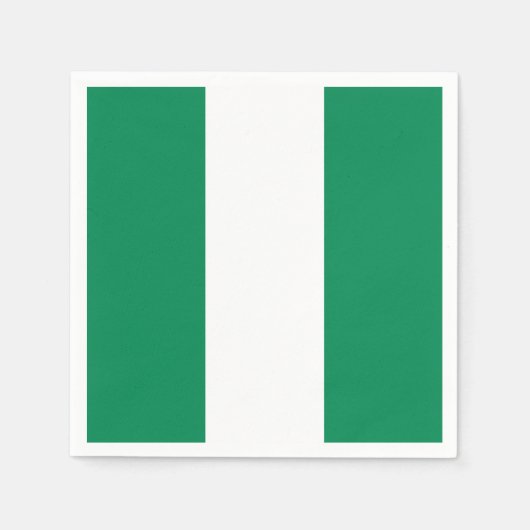 Serviette En Papier Drapeau du Nigéria (Devant)