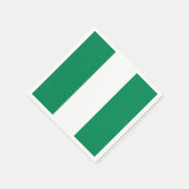 Serviette En Papier Drapeau du Nigéria (Coin)