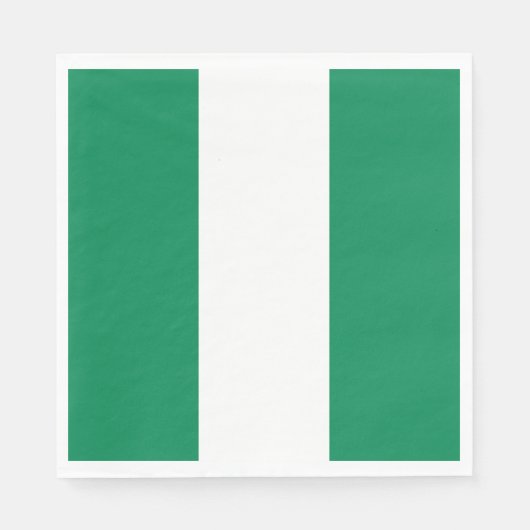 Serviette En Papier Drapeau du Nigeria (Devant)