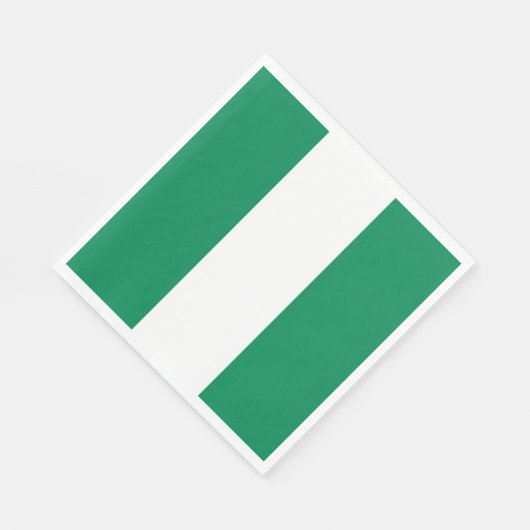 Serviette En Papier Drapeau du Nigéria (Coin)