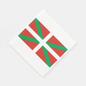 Serviette En Papier Drapeau du Pays basque (Coin)